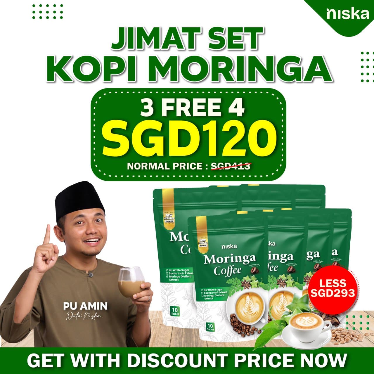 7 PACKS KOPI MORINGA